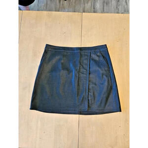 Express Ladies Black Faux Leather Mob Wives/Biker Mini Skirt Size 14
